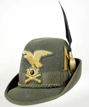 Cappello de Subteniente de Artillería de Campaña Alpina WW2